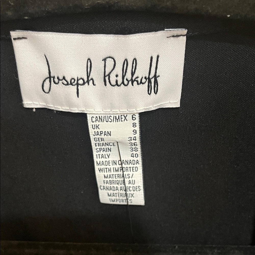 Joseph Ribkoff Black Long Coat - Picture 3 of 14